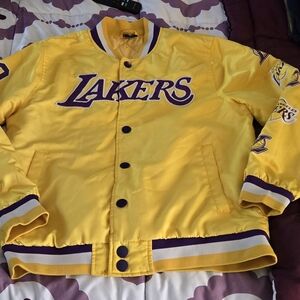 Yellow Lakers Jacket with Purple Accents